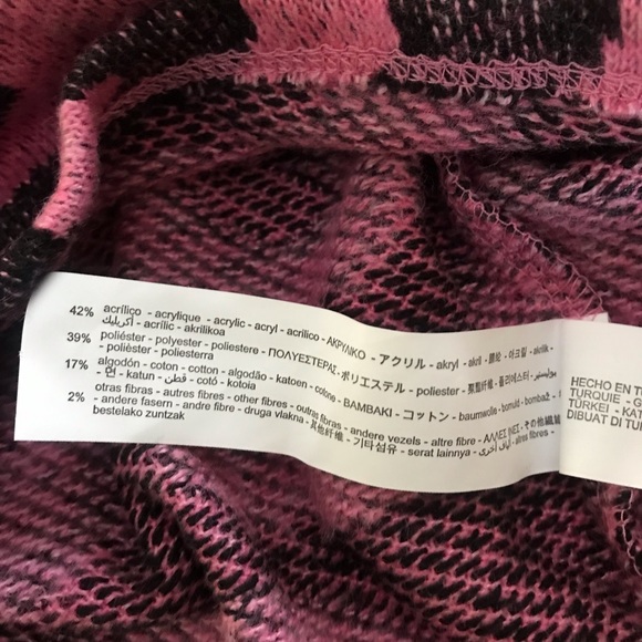 Zara JACQUARD SWEATER Pink M - Picture 9 of 9